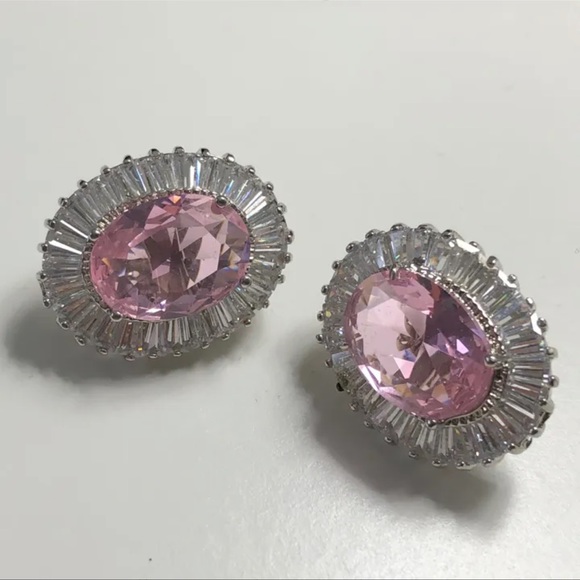 Elegant 18KGP Oval CZ Set NEW - Picture 4 of 8